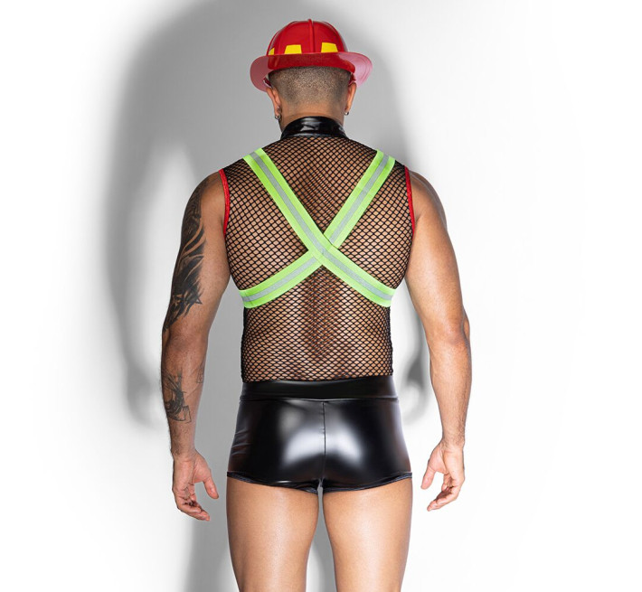 Мужской эротический костюм пожарного JSY 9152 One Size