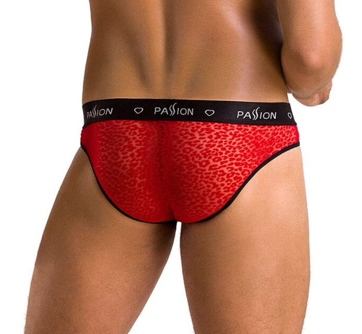 Чоловічі напівпрозорі труси Passion 031 Slip Mike Red XXL/XXXL