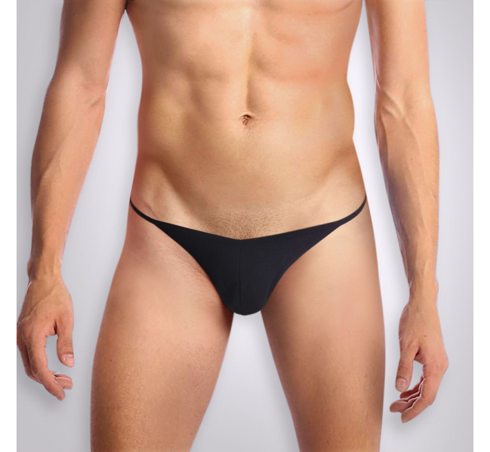 Чоловічі трусики з силіконовою анальною пробкою Art Sex - Sexy Panties plug size M Black XS-2XL