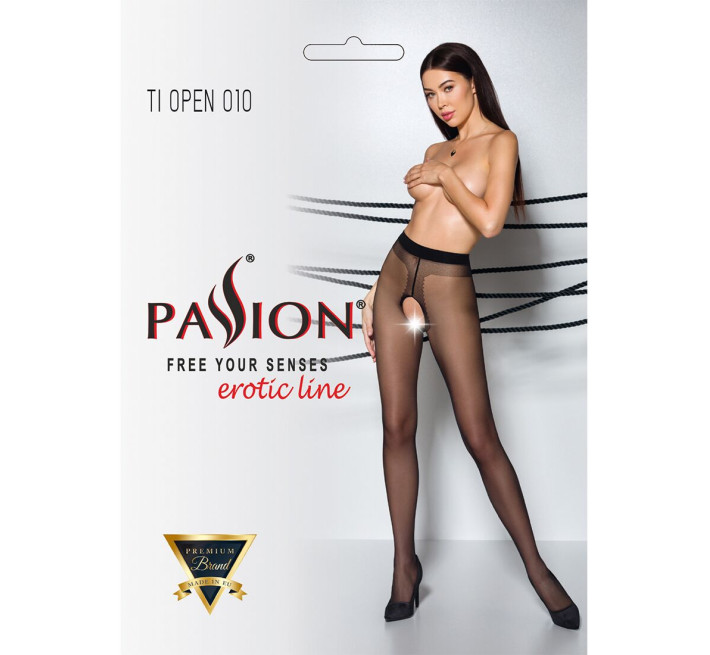 Колготки з відкритим доступом Passion TIOPEN 010 black 3/4 (20 den)