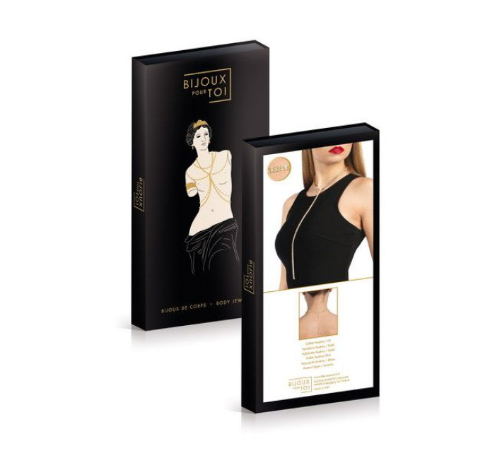 Колье со стразами Bijoux Pour Toi Audrey Золотое