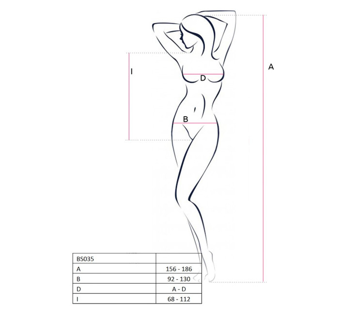 Бодистокинг Passion BS035 S/XL Красный