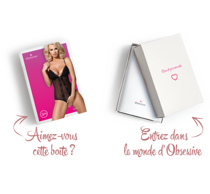 Сетчатый боди с открытыми ягодицами Obsessive 841-TED-1 teddy Черный L/XL