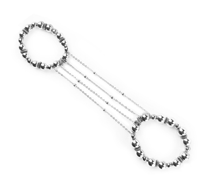 Сексуальна прикраса на пеніс та машонку Art of Sex - Jerome, Срібло