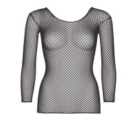 Сітчастий топ Leg Avenue Long Sleeves T-Shiets Black, One Size