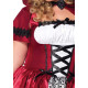 Эротический костюм Красной шапочки Leg Avenue Gothic Red Riding Hood 1X–2X, платье, накидка