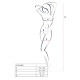 Бодістокінг Passion ECO BS007 white, з доступом