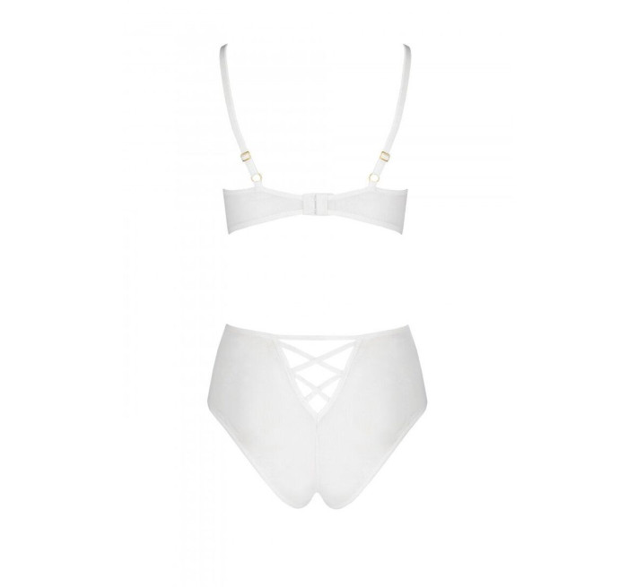 Еротичний комплект з малюнком Passion LOVELIA BIKINI white XXL/XXXL