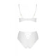 Еротичний комплект з малюнком Passion LOVELIA BIKINI white XXL/XXXL