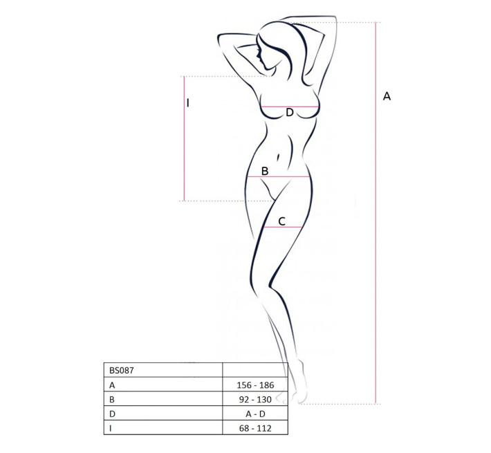 Бодистокинг в большую сетку Passion BS087 black