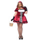 Эротический костюм Красной шапочки Leg Avenue Gothic Red Riding Hood 1X–2X, платье, накидка