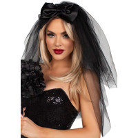 Фата нареченої Leg Avenue Tiered bridal veil O/S Black Фата нареченої Leg Avenue Tiered bridal veil O/S Black