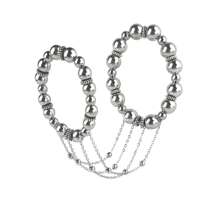 Сексуальна прикраса на пеніс та машонку Art of Sex - Jerome, Срібло