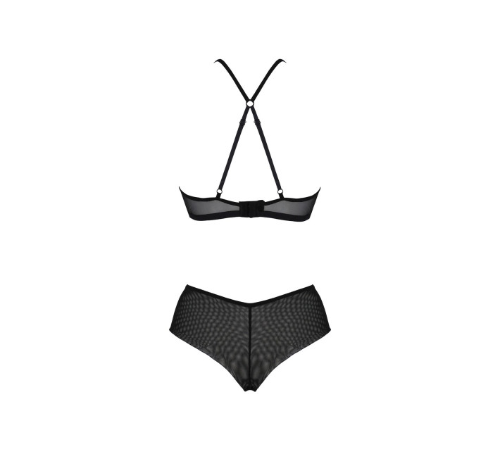 Комплект Passion KERRIA BIKINI black, L/XL, бралетт и трусики-бикини