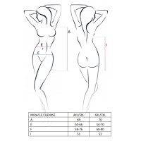 Еротична міні-сукня Passion Size Plus MIRACLE CHEMISE 4XL/5XL Чорна Еротична міні-сукня Passion Size Plus MIRACLE CHEMISE 4XL/5XL Чорна