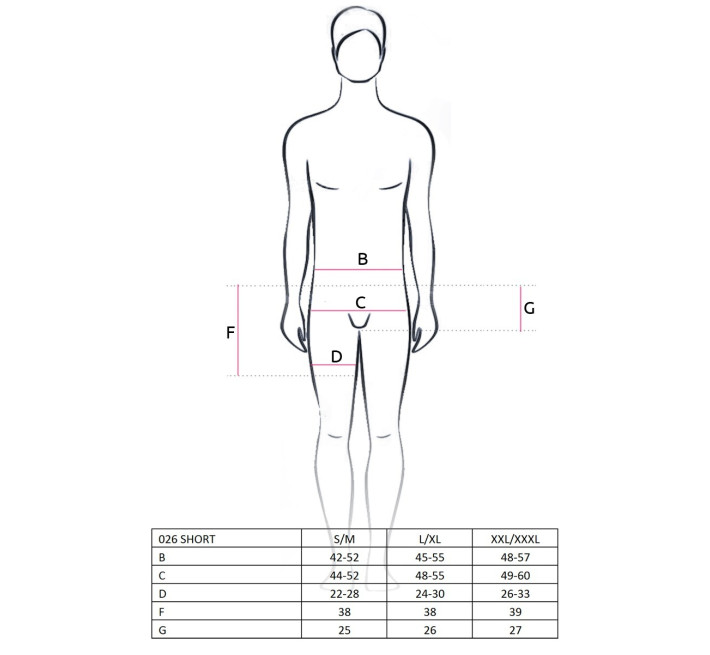 Чоловічі шорти Passion 026 SHORT S/M Чорні