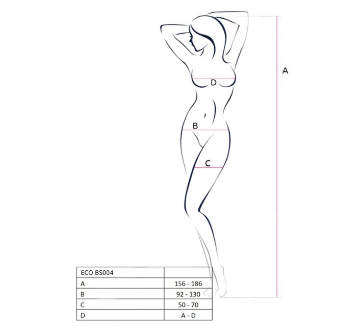 Бодистокинг Passion ECO BS004 red открытый доступ