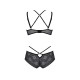 Комплект Passion DROSERA BIKINI black, S/M, бюстгальтер и трусики-кюлоты