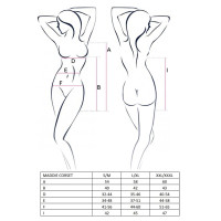 Корсет-сукня Passion Erotic Line MADDIE CORSET L/XL Чорне