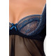 Сорочка бебі дол прозора Passion GISELE CHEMISE Чорна S/M