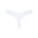 Кружевная танга Obsessive Heavenlly crotchless thong M/L, с доступом