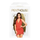 Мини платье с открытой спиной и стрингами Penthouse - Earth-Shaker Red L/XL