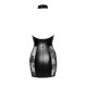 Платье Noir Handmade F238 Short tulle dress with powerwetlook inserts, L