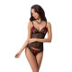 Комплект білизни Passion MELISSA SET black S/M
