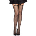 Чулки Leg Avenue Daisy Dot Fishnet Stockings One Size Black