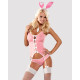 Эротический костюм кролика Obsessive Bunny suit 4 pcs costume pink S/M