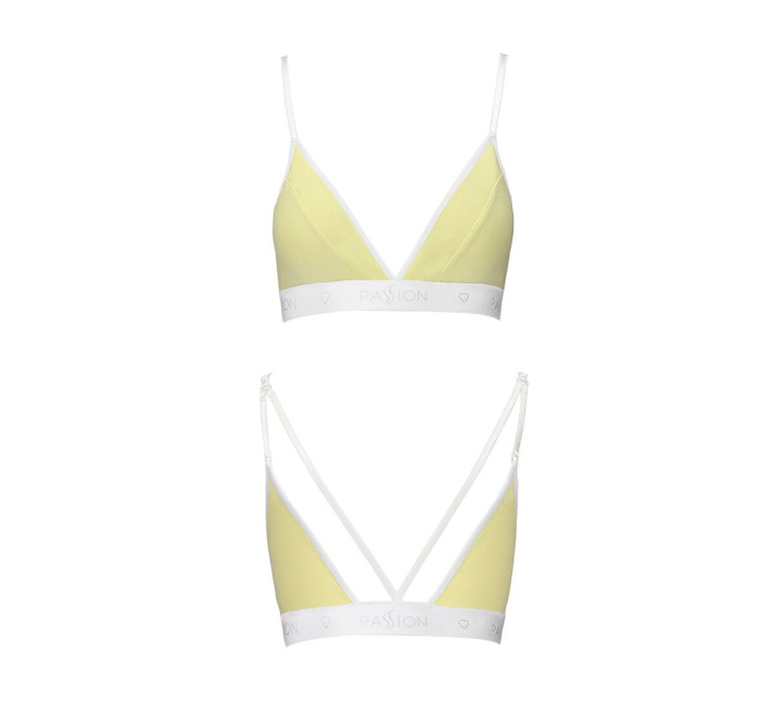 Спортивний топ з подвійними бретелями Passion PS007 TOP S, yellow