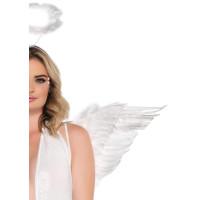 Крылья ангела Leg Avenue Marabou Feather Angel Wings, настоящие перья