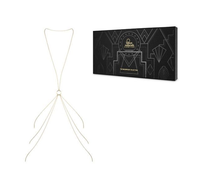 Ланцюжок для тіла Bijoux Indiscrets Magnifique 8 Body Chain Золотий