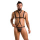 Комплект мужского белья со стрепом Passion 039 Set Andrew black L/XL