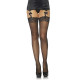 Чулки со швом и стразами Leg Avenue Stockings Rhinestone backseam Black one size