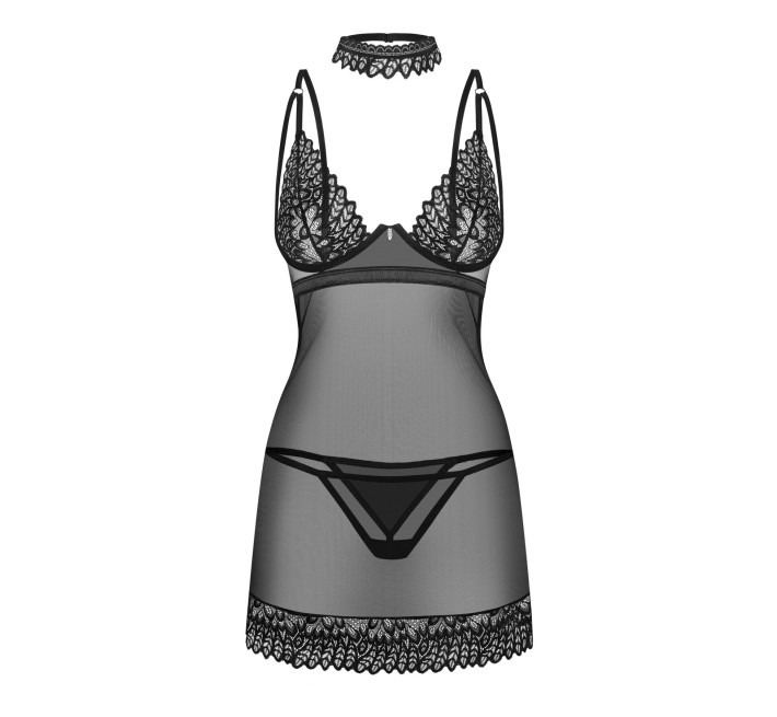 Сорочка Obsessive Donarella chemise & thong XS/S