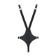 Чоловіче боді з люверсами Passion 028 Harry Black L/XL