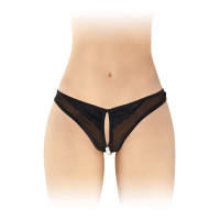Трусики з перлами та доступом Fashion Secret Sophie Чорні