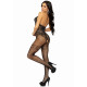 Бодистокинг Leg Avenue Rhinestone Lace and Net Bodystocking Black one size