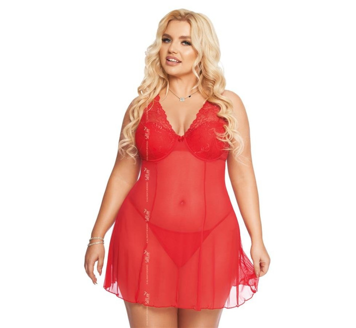 Пеньюар SoftLine Berta Червоний 2XL
