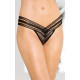 Жіночі трусики SoftLine Thongs 2439 Чорні M/L