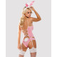 Эротический костюм кролика Obsessive Bunny suit 4 pcs costume pink S/M