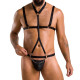 Комплект мужского белья со стрепом Passion 039 Set Andrew black L/XL