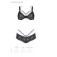 Комплект Passion DROSERA BIKINI black, S/M, бюстгальтер и трусики-кюлоты