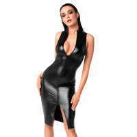 Платье Noir Handmade F337 Powerwetlook midi dress - L