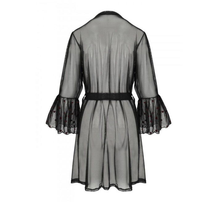 Повітряний пеньюар Passion LOVELIA PEIGNOIR black L/XL