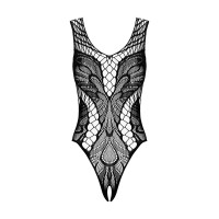 Бодистокинг с вырезами Obsessive B138 teddy черный S/M/L