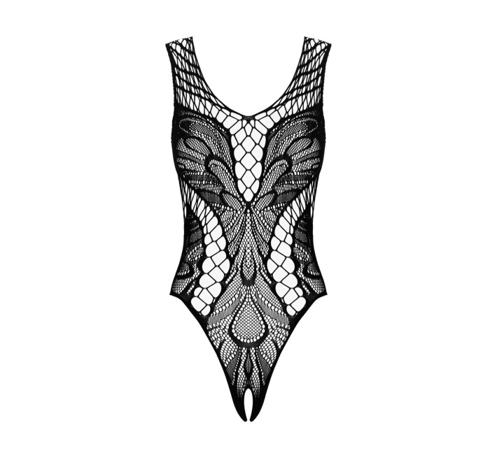 Бодістокінг з вирізами Obsessive B138 teddy чорний S/M/L