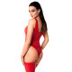 Боді Noir Handmade F352 Red powerwetlook body - XL