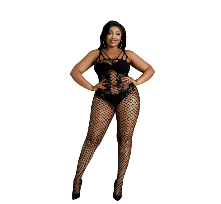 Бодистокинг Moonlight Plus Model 04 Black XL-XXXL, с доступом